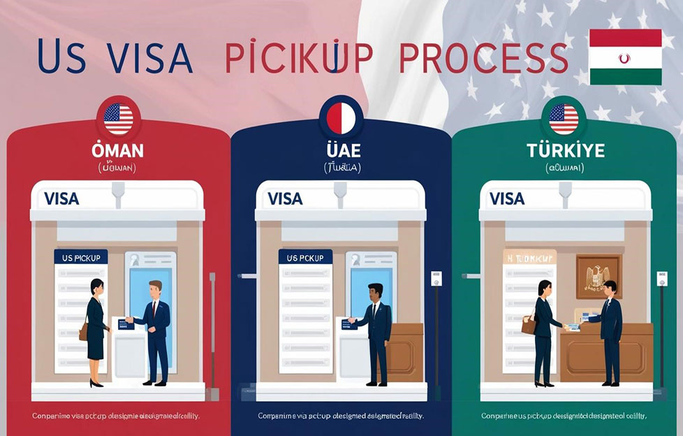 تفاوت‌ پیکاپ ویزای آمریکا از عمان، ترکیه و امارات